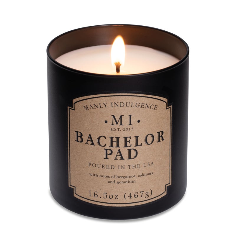 Manly Indulgence Bachelor Pad Scented Candles for Men, 16.5 oz Single Wick, Premium Soy Blend Wax, 60H Burn, Candles for Home Scented â€“ Made in The USA - Image 3